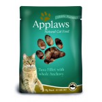 Applaws паучи для кошек с тунцом и анчоусами, Cat Tuna & Anchovy pouch, 70г